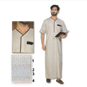 دشداشة مقلمة للبيت نصف كم