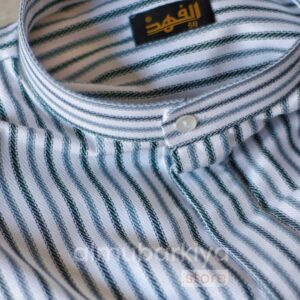 دشداشه مقلم شتوي كم طويل