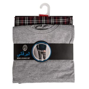 بجامه البرقاني كم طويل رمادي